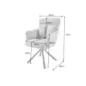 Invicta Krzesło obrotowe BIG GEORGE 360° z podłokietnikami 59cm / 44438