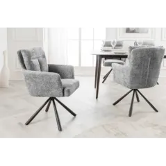 Invicta Krzesło obrotowe BIG GEORGE 360° z podłokietnikami 59cm / 44439