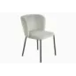Invicta Krzesło LYON niebieska krata bouclé 54cm / 44959