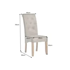 Invicta Krzesło CASA z rolką pod szyję z mikrofibry 45cm / 46553