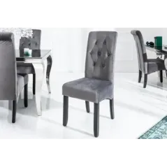 Invicta Krzesło CASA z rolką na szyję szare 48cm / 38979