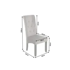 Invicta Krzesło CASA z rolką na szyję szare 48cm / 38979