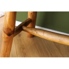 Invicta Ławka ROOT drewno tekowe w kolorze naturalnego brązu 100 cm / 44709