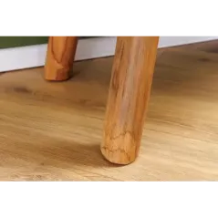 Invicta Ławka ROOT drewno tekowe w kolorze naturalnego brązu 100 cm / 44709