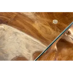 Invicta Konsola ROOT Stojak z drewna tekowego bez szklanej płyty 150cm / 44121
