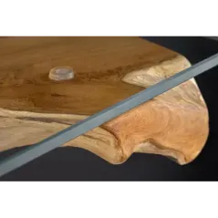 Invicta Konsola ROOT Stojak z drewna tekowego bez szklanej płyty 150cm / 44121