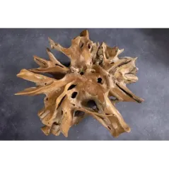 Invicta Stół kawowy ROOT Stojak z drewna tekowego bez szklanej płyty 100cm / 44120