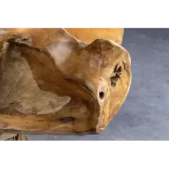 Invicta Stół kawowy ROOT Stojak z drewna tekowego bez szklanej płyty 100cm / 44120