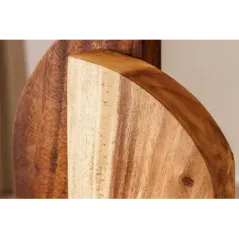 Invicta Lampa stołowa LOVERS naturalny klosz z drewna deszczowego 60cm / 46649