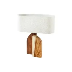Invicta Lampa stołowa LOVERS naturalny klosz z drewna deszczowego 60cm / 46649