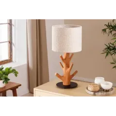 Invicta Lampa stołowa JEWELRY z naturalnego drewna mangostanu 60cm / 46649
