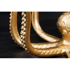 Invicta Stolik kawowy OCTOPUS z złotą lampką 50cm / 44567