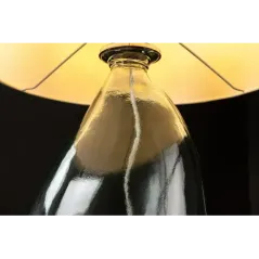 Invicta Lampa stołowa CLASSIC biały klosz ze szkła pochodzącego z recyklingu 40cm / 44494