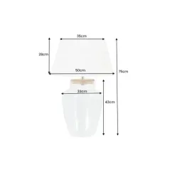 Invicta Lampa stołowa CLASSICO szkło z możliwością wypełnienia  80cm / 44816