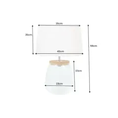 Invicta Lampa stołowa CLASSICO szkło z możliwością wypełnienia  60cm / 44817