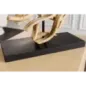 Invicta Lampa stołowa THE WAVE z kloszem z drewna tekowego w kolorze białym  60cm / 43932