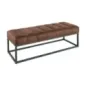 Invicta Ławka PETIT BEAUTÉ z mikrofibry w kolorze antycznego brązu  110cm / 44426