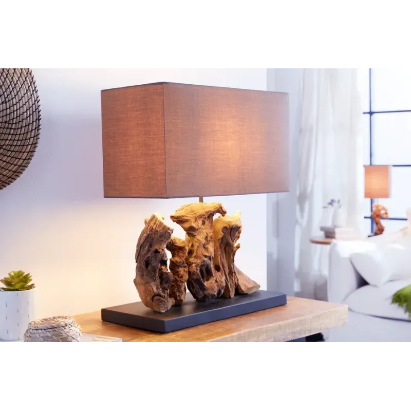 Invicta Lampa stołowa ARAGON z drewna wyrzuconego na brzeg 40cm / 20694