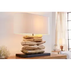 Invicta Lampa stołowa ARAGON z drewna wyrzuconego na brzeg 55cm / 36786