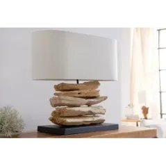 Invicta Lampa stołowa ARAGON z drewna wyrzuconego na brzeg 55cm / 36786