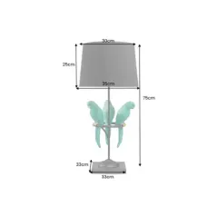 Invicta Lampa stołowa WILDLIFE zielone papugi 75cm / 44356