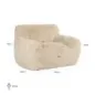 Fotel wypoczynkowy Comfy piaskowy yakety (Yakety Yak Piasek) - Richmond