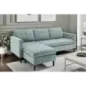 Invicta Sofa narożna STOCKHOLM aqua sztruks 220cm / 44151 Invicta Sofa narożna STOCKHOLM aqua sztruks 220cm / 44151