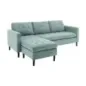 Invicta Sofa narożna STOCKHOLM aqua sztruks 220cm / 44151 Invicta Sofa narożna STOCKHOLM aqua sztruks 220cm / 44151