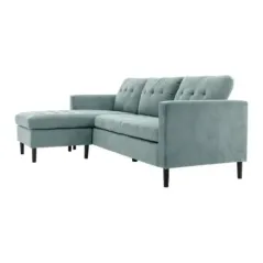 Invicta Sofa narożna STOCKHOLM aqua sztruks 220cm / 44151