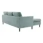 Invicta Sofa narożna STOCKHOLM aqua sztruks 220cm / 44151 Invicta Sofa narożna STOCKHOLM aqua sztruks 220cm / 44151