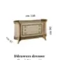 MELODIA Włoska komoda 3 szuflady 146 x 90 x 67cm / ArredoClassic MELODIA Włoska komoda 3 szuflady 146 x 90 x 67cm / ArredoClassic
