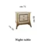 MELODIA Włoska szafka nocna 71 x 65 x 50cm / ArredoClassic MELODIA Włoska szafka nocna 71 x 65 x 50cm / ArredoClassic