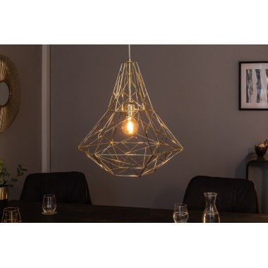 Lampa wisząca CAGE L złota / 39321