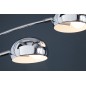 Invicta Lampa podłogowa FIVE LIGHTS chrome srebro biała / 7365