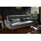 Invicta BELLEZZA sofa rozkładana 208 cm szary aksamit / 39915