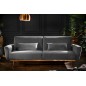 Invicta BELLEZZA sofa rozkładana 208 cm szary aksamit / 39915