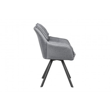 Krzesło LOUNGER szary podłokietnik / 39352