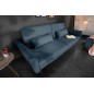 Invicta BELLEZZA sofa rozkładana 208 cm niebieska Struktur / 40025