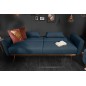 Invicta BELLEZZA sofa rozkładana 208 cm niebieska Struktur / 40025