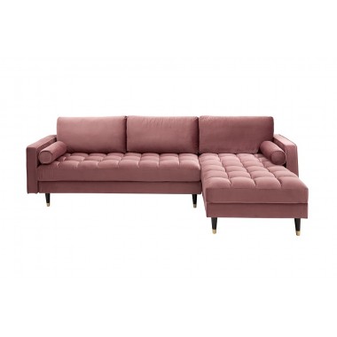 Narożnik / Sofa narożna COZY VELVET II 260 cm altrosa aksamit / 40276