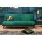 Invicta Sofa PETIT BEAUTE rozkładana szmaragdowa zieleń 180cm / 40027