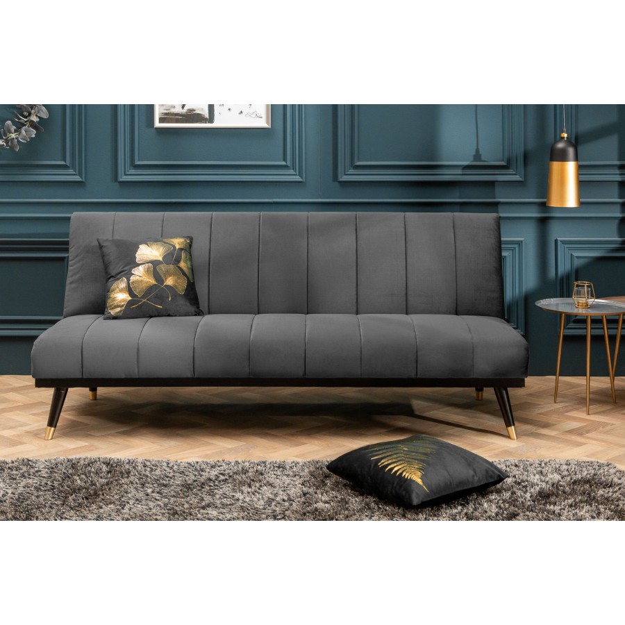 Invicta Sofa PETIT BEAUTE rozkładana szara 180cm / 40028