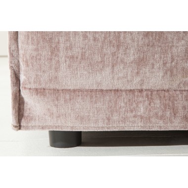 Pufa Heaven  100cm taupe ciemno szara Samt/ 39766