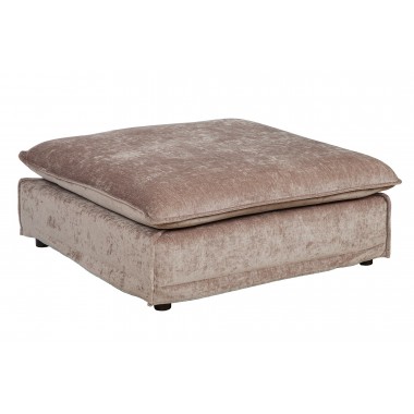 Pufa Heaven  100cm taupe ciemno szara Samt/ 39766