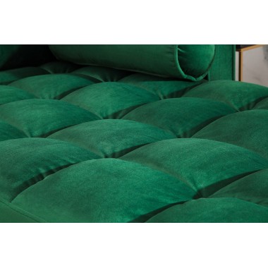 Narożnik / Sofa narożna COZY VELVET II 260 cm szmaragdowo zielony aksamit / 40274