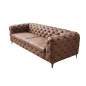 Invicta Sofa nowoczesna Modern Barock 240 cm antyczny brąz  / 40464