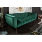 Invicta Sofa Noblesse szmaragdowo zielony aksamit 225cm / 40404