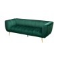 Invicta Sofa Noblesse szmaragdowo zielony aksamit 225cm / 40404