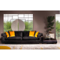 SOFA CROMO DIVANO  BLACK ZE STOLIKIEM / EXENCE 2020