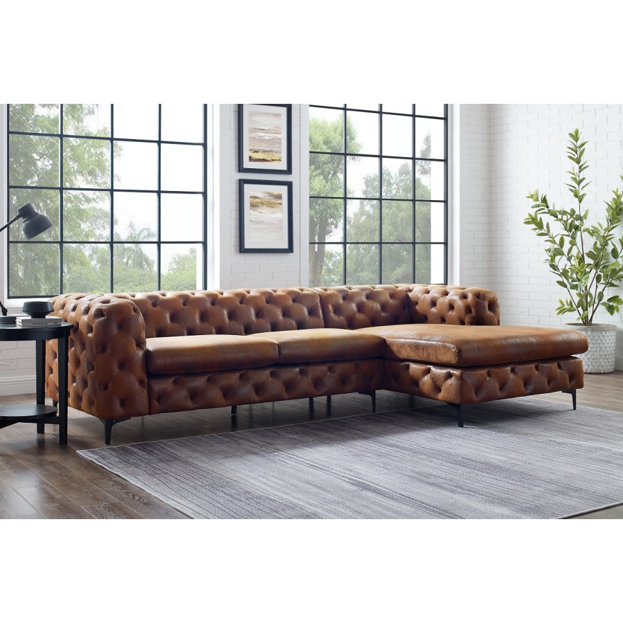 Invicta Narożnik Modern Barock antyczny brąz prawostronny / 6540667